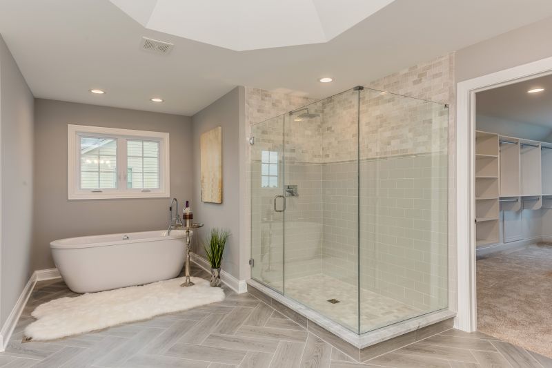 Contemporary Shower and Tub Combo
