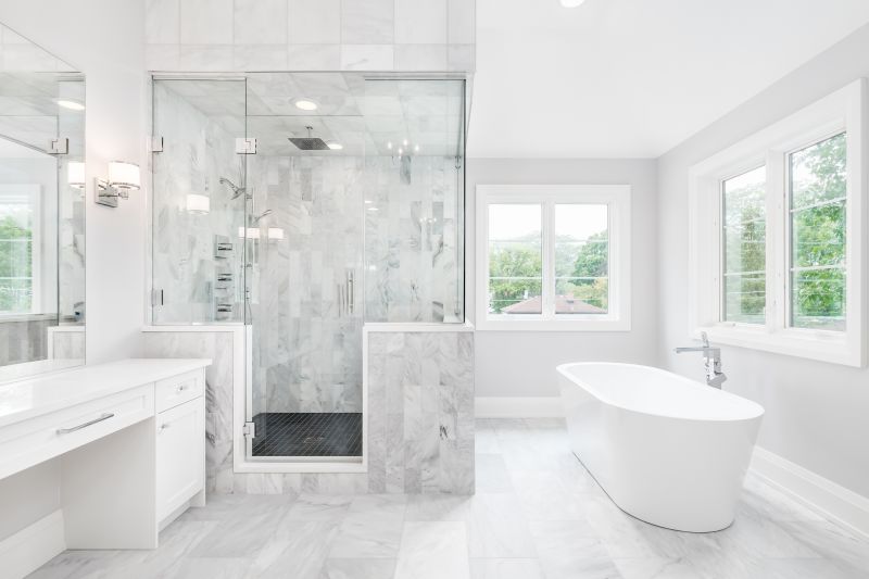 Marble Flooring in Master Bath